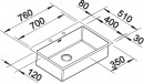 BLANCO 523394 évier Claron 700-IF/A DX Durinox inox