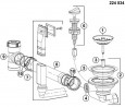 BLANCO 524255 Évier Dinas XL 6 S inox brossé avec excentrique