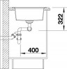 BLANCO 524959 Évier Lexa 8 Silgranit PuraDur café