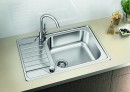 BLANCO 525120 Évier Dinas XL 6 S Compact avec excentrique inox brossé