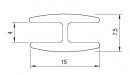 Profil de liaison dorsal 2m blanc