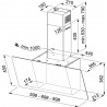 FRANKE Extracteur FPJ 705 V BK/SS inox/verre noir