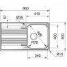 FRANKE évier SRX 611-86/7L 860x500mm