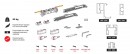TERNO Magic2 Frame ensemble pour porte cadre 80kg 1100/3000 brun foncé brossé