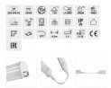 LED luminaire Mera 15W blanc neutre 838mm, blanc