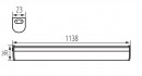 LED luminaire Mera 20W blanc neutre 1138mm, blanc