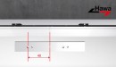 HAWA 24321 Folding Concepta élément de liaison guide supérieur