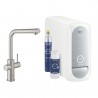 GROHE Blue Home kit de démarrage avec robinet forme L 31539DC0 supersteel