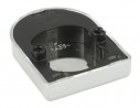 BLUM 84.4120 capuchon extérieur charniere, verre percé, forme "D", chrome brilla