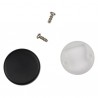 HETTICH 70051 cache-vis pour charniere verre 4,0-5,2mm type A (rond) noir