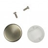 HETTICH 70712 cache-vis pour charniere verre 4,0-5,2mm type A (rond) nikl mat