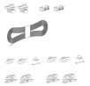 K-TERNO Step synchro ensemble pour quincaillerie porte int. avec frein 80kg