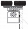 SEVROLL 04100 Pax rail de guidage supérieur 3m blanc brillant