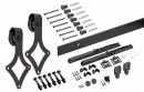 K-StrongLine Barnio quincaillerie pour portes coulissantes Square 3m avec frein,