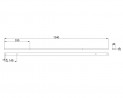 MILADESIGN canal Linear LN1404 argenté