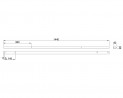 MILADESIGN canal Linear LN1504 argenté