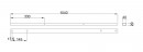 MILADESIGN canal Linear LN1103 argenté