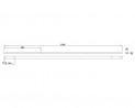 MILADESIGN canal Linear LN1904 argenté