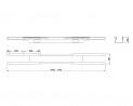 MILADESIGN canal a régulation Linear LN0001 argenté