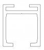 TERNO guidage supérieur 160kg 160/G 2m argent brut