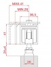 TERNO guidage supérieur 160kg 160/G 2m argent brut