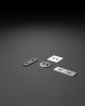 VersaPick, 2x USB, ovale, blanc mat RAL 9003, zamak
