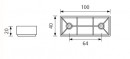 Glissiere K160 chrome mat