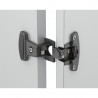 HETTICH 9072547 Selekta Pro 2000 cintre S19/15 cheville ressort noir