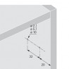 HETTICH 9239088 PTOs pour charnieres a amortisseur intégré blanc