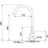 FRANKE Robinet FP 9000.071 onyx