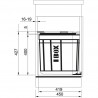 FRANKE trieur Solo 45 1x40l