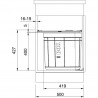 FRANKE trieur Solo 50 1x40l
