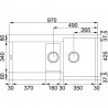 FRANKE évier MRG 651 970x500mm blanc led