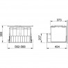 FRANKE trieur 300-60 Duo 2x22l