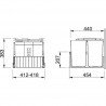 FRANKE trieur 300-45 Duo 2x22l