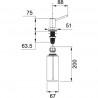 FRANKE Distributeur savon Simple chrome