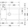 FRANKE Évier MRG 611-78 BB 780x500mm onyx