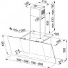 FRANKE Extracteur FPJ 625 V BK/SS inox/verre noir