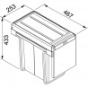 FRANKE trieur Cube 30 1x10l+1x20l