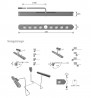 HAL LuckyLine LED ensemble avec capteurs de mouvement blanc froid