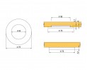 LED spot CIRAT 12V 3W blanc neutre, noir