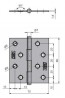 BR charniere KZ 80 (80x70) zingué