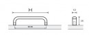 HETTICH 9266079 Poignée Naila 128 noir mat