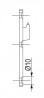 OMM A426.26.02 crochet pour quincaillerie de réglage suspendue ATC311 prof. 26mm