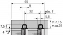 HETTICH 9239329 SlideLine M profil porteur 1 voie presse 4000mm alu anodisé