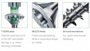 SPAX vis a bois 3,5x30mm tete fraisée TXS W 4C MH