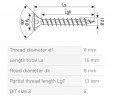 SPAX vis a bois 4x16mm tete lentille PZ Ni 4C MH (PANT)