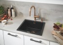 GROHE 31654AP0 Évier K700 60-C 533 x 457mm granit noir