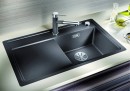 BLANCO 523813 Évier Zenar 45S-F InFino avec excentr.Silgranit PuraDur gris roche