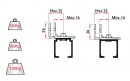 TERNO porte coulissante intérieure 40 - 160kg, support guidage supérieur